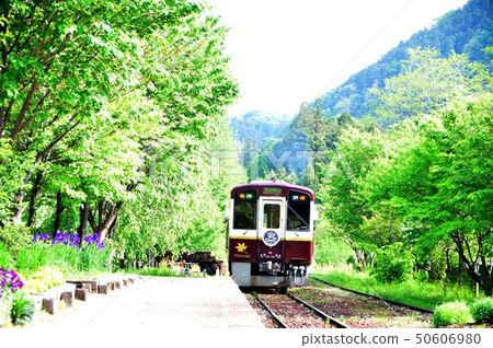 A diesel train going down from Watarase Valley Railway Kamikamime home 50606980