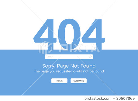 Error 404 page not found. Website 404 web failure. Oops trouble internet warning design 50607869