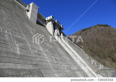 The dam body of Jozankei Dam taken from close 50608568