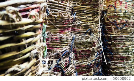 wicker baskets in market wicker baskets in market 50608902