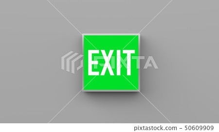 Exit Sign Front - Stock Illustration [50609909] - PIXTA