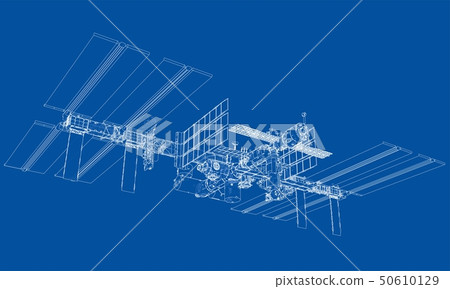 Abstract Spaceship Outline. Vector Abstract Spaceship Outline. Vector 50610129