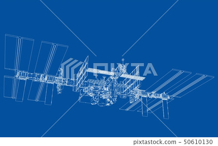 Abstract Spaceship Outline. Vector Abstract Spaceship Outline. Vector 50610130