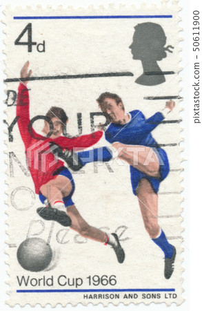 Vintage stamp printed in Great Britain 1966, Vintage stamp printed in Great Britain 1966, 50611900