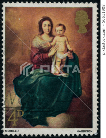 Vintage stamp printed in Great Britain 1970, shows Vintage stamp printed in Great Britain 1970, shows 50611908
