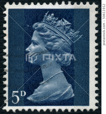 Vintage stamp printed in Great Britain 1968 shows Vintage stamp printed in Great Britain 1968 shows 50611912