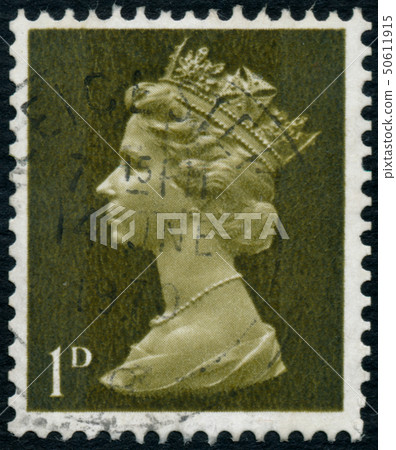 Vintage stamp printed in Great Britain 1968 shows 50611915