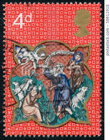Vintage stamp printed in Great Britain 1970, is Vintage stamp printed in Great Britain 1970, is 50611918