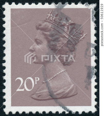 Vintage stamp printed in Great Britain 1970 shows Vintage stamp printed in Great Britain 1970 shows 50611919