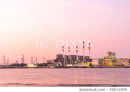 Power plant during the evening 50612099