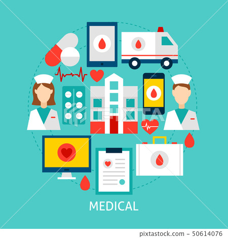 Medical Flat Concept Medical Flat Concept 50614076