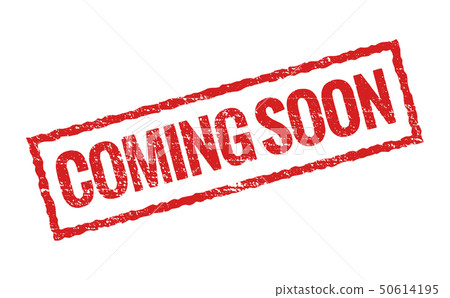 Coming soon grunge stamp sign banner. Rubber red isolated stamp symbol Coming soon grunge stamp sign banner. Rubber red isolated stamp symbol 50614195