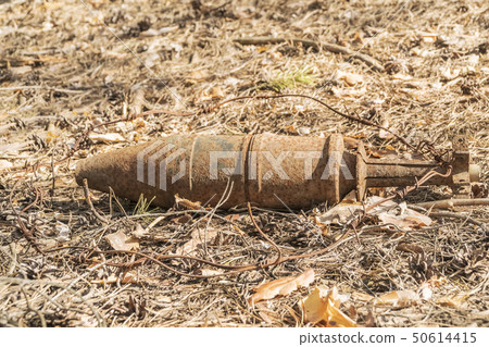 rusty unexploded bombs from the war 50614415