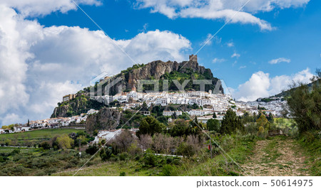 Zahara de la Sierra located in the Sierra de Grazalema, Andalusia, Spain. Zahara de la Sierra located in the Sierra de Grazalema, Andalusia, Spain. 50614975
