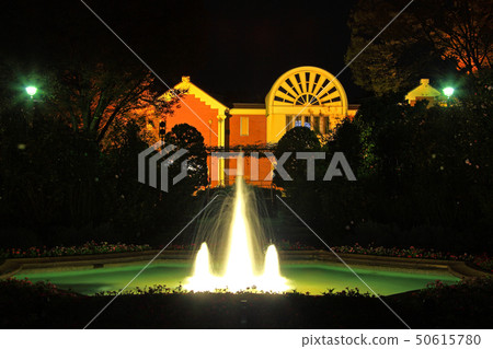 Ogura Jiro Memorial Hall and fountain lights up Ogura Jiro Memorial Hall and fountain lights up 50615780
