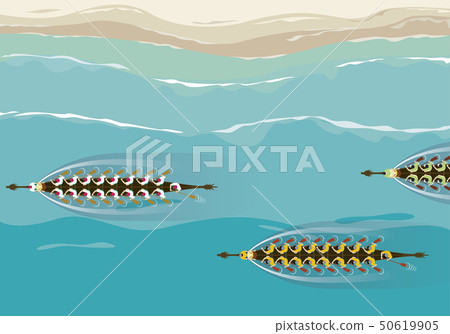 Aerial view of Dragon boat competition design 50619905