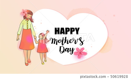 Happy mom with her child. Mother's day. Family 50619928