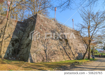 Scenery of Morioka castle in spring 50620765
