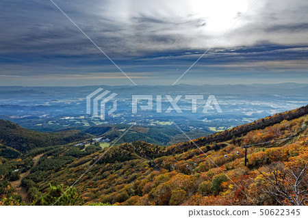 The direction of Nihonmatsu seen from the middle of Mt. The direction of Nihonmatsu seen from the middle of Mt. 50622345