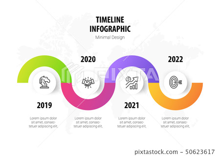 timeline minimal infographic template 50623617