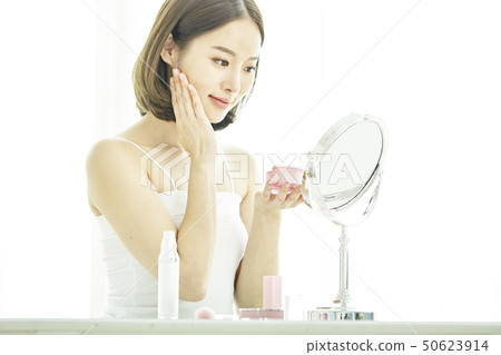 Beauty, beauty, skincare, young woman 50623914