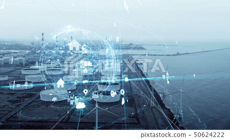 Factory and network Factory and network 50624222