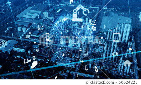 Factory and network Factory and network 50624223