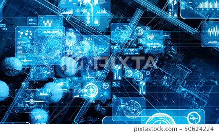 Factory and network Factory and network 50624224