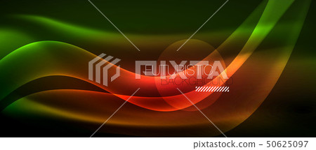Neon light waves 50625097