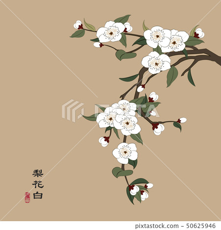 Retro colorful Chinese style vector illustration - Stock Illustration ...