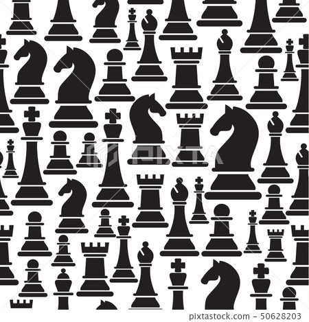 Complete set of chess pieces Stock Vector by ©businessdoodles 60498763