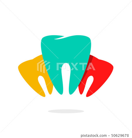 Abstract teeth dental care vector logo Abstract teeth dental care vector logo 50629678