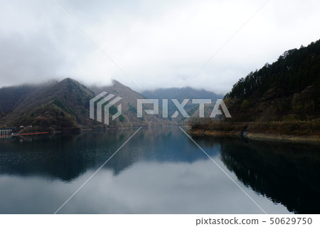 霧中的奧多摩湖 50629750