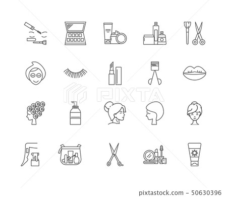 Cosmetology line icons, signs, vector set, outline illustration concept  50630396