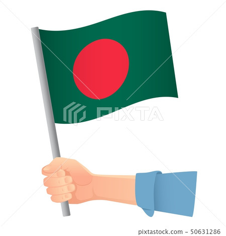 Bangladesh flag in hand Bangladesh flag in hand 50631286
