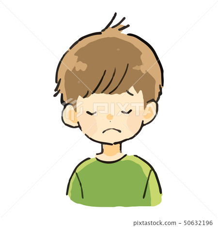 Expression boy trouble - Stock Illustration [50632196] - PIXTA