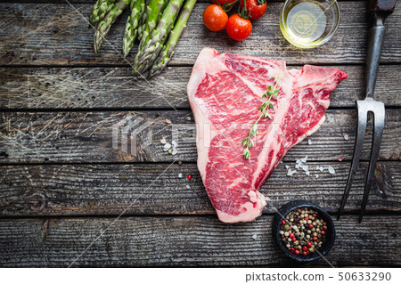 Raw T-bone Steak Raw T-bone Steak 50633290