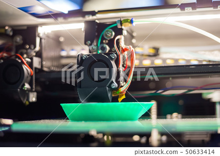 3D printing machine printing plastic model 50633414