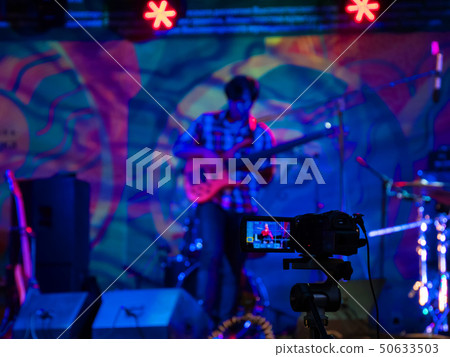 Action camera recording open air concert Action camera recording open air concert 50633503