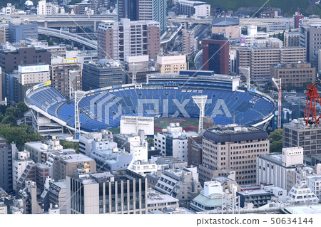 日本橫濱體育場的橫濱都市風景(加/改造) 日本橫濱體育場的橫濱都市風景(加/改造) 50634144