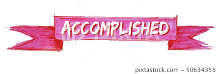 accomplished ribbon - Stock Illustration [50634358] - PIXTA