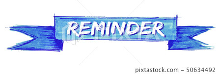 reminder ribbon - Stock Illustration [50634492] - PIXTA