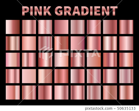 Pink metallic gradients. Golden rose gradient foil, shiny roses metallic plate border frame ribbon Pink metallic gradients. Golden rose gradient foil, shiny roses metallic plate border frame ribbon 50635133
