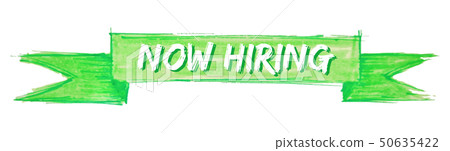 now hiring ribbon 50635422