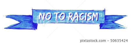 no to racism ribbon 50635424