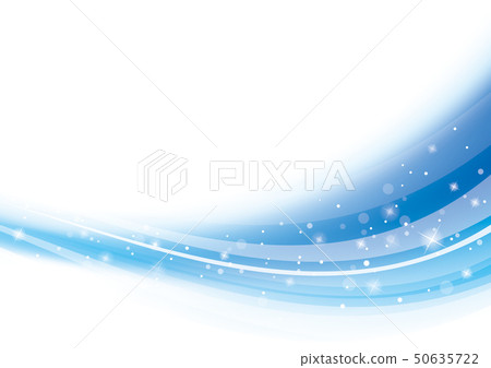 Abstract curve wave background blue 50635722