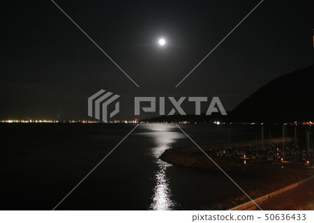 Moon floating in the sea Moon floating in the sea 50636433