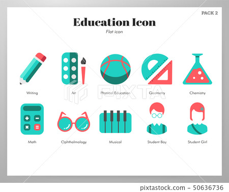 Education icons flat pack Education icons flat pack 50636736