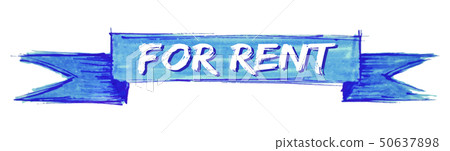 for rent ribbon-插圖素材 [50637898] - PIXTA圖庫
