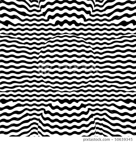 Optical illusion lines background. Abstract 3d black and white illusions. Conceptual design of Optical illusion lines background. Abstract 3d black and white illusions. Conceptual design of 50639345